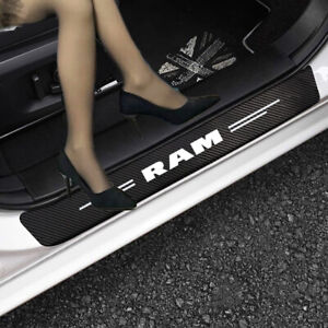4pcs Car Sticker Carbon Fiber for Dodge RAM SRT 1500 2500 3500 2014 - 2022 Ford