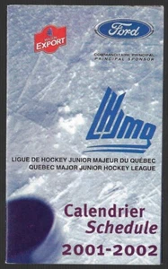 2001-02 QMJHL - LHJMQ League Hockey Schedule !!! Ford - Picture 1 of 1