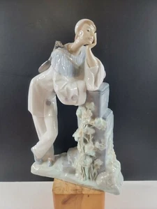 Lladro #4646 Pierrot with Mandolin 1969-1970 Production 1 Year Original Stamp - Picture 1 of 12