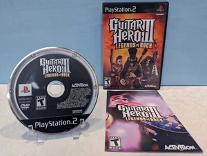 Guitar Hero III: Legends of Rock (Sony PlayStation 2, 2008) with Manual - Tested - Picture 1 of 4