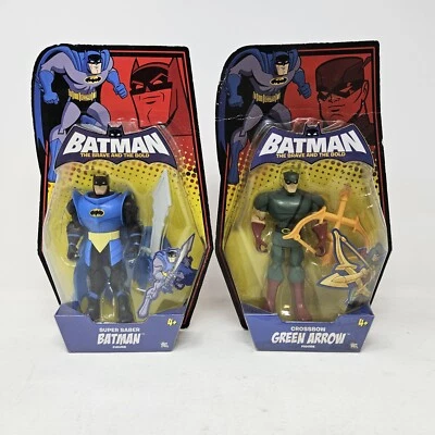 Pacote com 2 Batman The Brave And The Bold - Super Saber Batman & Crossbow Green Arrow - Imagem 1 de 4