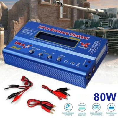 IMAX B6 80W Netzteil LCD Digital RC LiPo NiMh Akku Batterie Balance Ladegerät - Bild 1 von 4