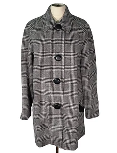 Jones New York Signature Mantel Damen Größe Small Wolle lang große Knöpfe grau - Bild 1 von 9