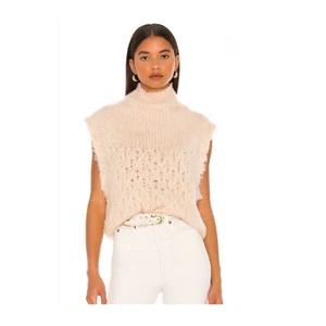 Free People Lost Illusion Women's Vest Sweater Sleeveless Powder Puff Size Small - Picture 1 of 10