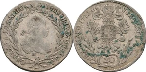 RDR Burgau Günzburg 20 Kreuzer 1772 Joseph II., 1765-1790 Original Münze #I612 - Bild 1 von 1