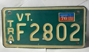 MATRÍCULA DE MOTOCICLETA VERMONT 1976. VENDIDO TAL CUAL. RARO. USADO. - Imagen 1 de 4