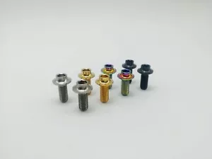 M5x12mm Titanium Ti Bottle Holder Bolt Bicycle Bike Water Bottle Cage Screw 2pcs - Picture 1 of 4