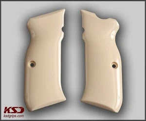 Empuñadura acrílica marfil compatible marca KSD SAR B6 Hawk (Sarsılmaz Kılınç 2000 Mega) - Imagen 1 de 1