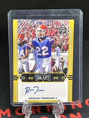 2022 Leaf Draft ARC RASHAD TORRENCE II AUTO Gold Parallel #BA-RT1 Florida  - Image 1 of 2