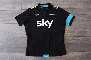 RAPHA TEAM SKY SUPPORTER'S PRO CYCLING SHORT SLEEVE JERSEY BLACK BLUE MENS LARGE - Picture 1 of 6