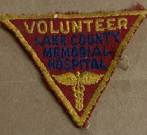 Vintage Lake County Memorial Hospital Volunteer Patch Painesville OH - Picture 1 of 4
