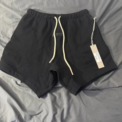 Fear Of God Essential Shorts Jet Black 100% Authentic - Image 1 of 3