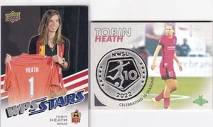 2022 Parkside Paramount NWSL 10 Anniversary Coin TOBIN HEATH W/ #193 U,DECK R/C - Picture 1 of 2
