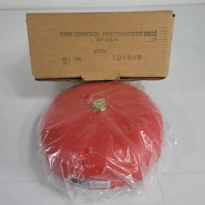 Fire Control Instruments FCI BP-24-6 Red Alarm Bell 18 to 31.2 VDC 0.063A - Image 1 of 4