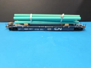 Walthers HO 48' Well Car Canadian National 640175 Intermodal CN carga de tubería personalizada - Imagen 1 de 12