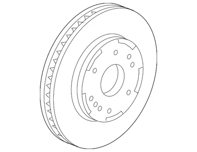 Genuine GM Disc Brake Rotor 13553983 - Image 1 of 4