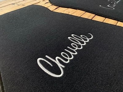 Tapete preto 4 peças 1968-72 para Chevy Chevelle Floor Mats - Imagem 1 de 3