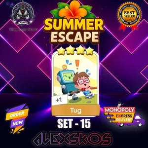 TUG - ⭐️4 MONO_POLY_MO_-GO 4 STARS STICKERS CARDS ⚡️ FAST SEND ⚡️ - Picture 1 of 2