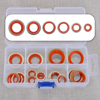 30X Car A/C Air Conditioner Compressor Port Sealing Gasket Kits Fit for Buick - Image 1 of 4