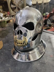 Halloween Demonic Face Helmet Battle-ready Historical Treasure Cosplay Helmet - Picture 1 of 8