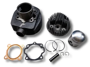 Kit de pistón de cabeza de barril de cilindro de hierro fundido de 2 puertos Vespa VBB VLB VNB Super 150cc - Imagen 1 de 10