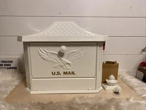 Gibraltar Mailbox Aluminum “Post Mounted” Locking Hamilton White HM200W00 - Picture 1 of 12