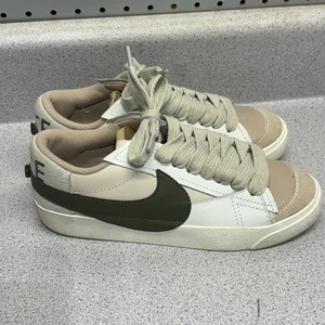 Nike Women’s Blazer Low '77 Jumbo 'Sand Drift Medium Olive’ Size 6.5 - Picture 1 of 11