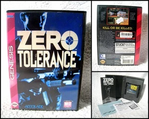 Sega Genesis Video Game - Zero Tolerance (1994) PAL, Manual Included - Picture 1 of 7
