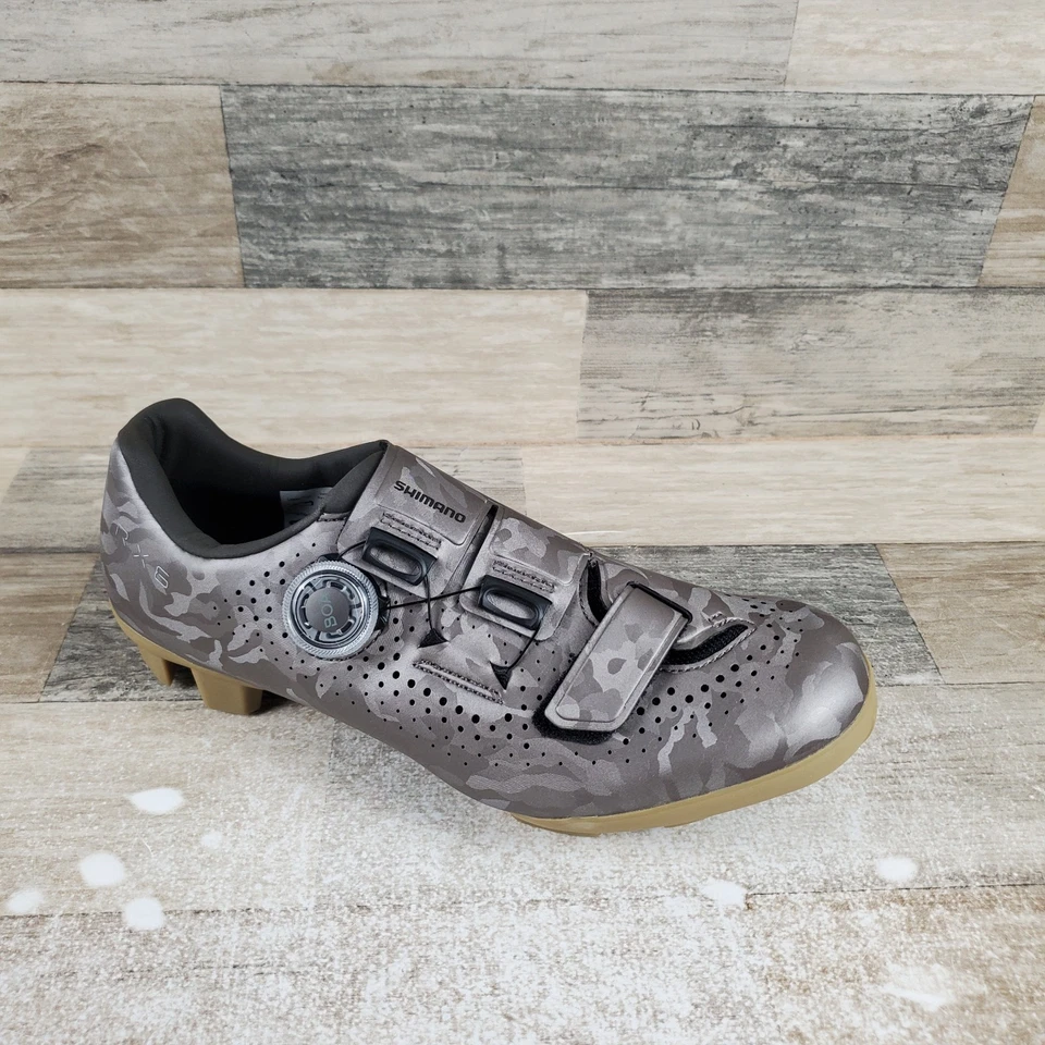 禧玛诺 SH RX600 F09 骑行鞋 9 码运动砂米色 2 螺栓运动鞋 — 第 1/4 张图片