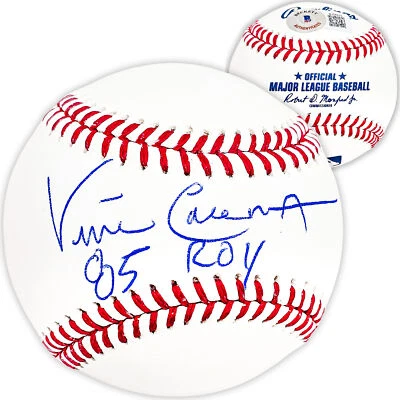 Vince Coleman Firmado Automáticamente MLB Béisbol Cardenales de San Luis "85 ROY" Beckett Foto 1 de 4