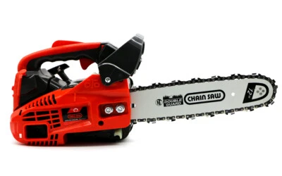 25.4CC Gas Chainsaw Top Handle Gasoline Chainsaws 12'' Bar 1KW 2-Cycle Engine - Image 1 of 4