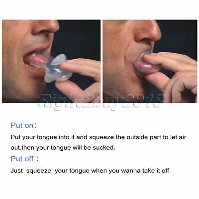 Tongue Retainer Snore Stopper Anti Snoring Mouthguard Tool Stop Apnoea 2 Colour • 5.07€