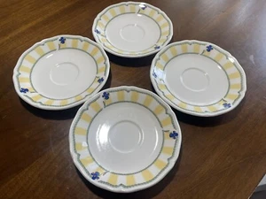 HOMECRAFT BY NORITAKE SUMMER ESTATE 9212 / SET OF 4 SAUCERS  / IRELAND - Picture 1 of 6