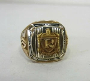 1933 10K Gold- Roseville High School Ring-Ohio - Picture 1 of 8