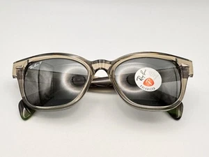 Ray Ban Sunglasses Mens Womens Green Transparent RB0880S 6635/3R Polarized - Picture 1 of 15