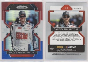 2022 Panini Prizm Red White & Blue Hyper Prizm Dale Earnhardt Jr #8 HOF
