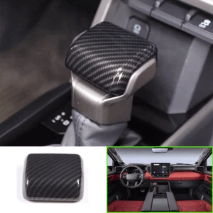 Pomo de cambio de marchas de consola central de fibra de carbono para Toyota Sequoia&Tundra 2022-2024 - Imagen 1 de 12