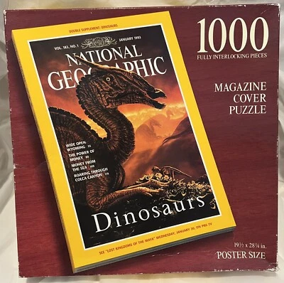 1000 Piece Puzzle - The Mongolian Saurolophus Dinosaur (073000408510) Cover Page - Image 1 of 4