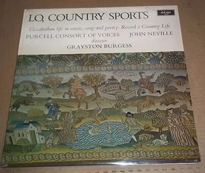 Grayston Burgess LO, COUNTRY SPORT - Argo ZRG 658 SEALED - Bild 1 von 2