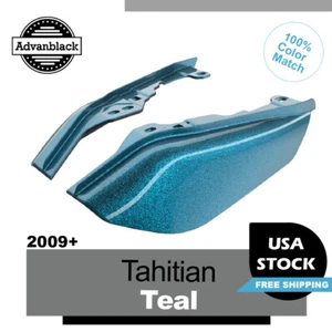 Protector térmico deflector de aire Tahitian Teal de marco medio para Harley Touring 2009+ - Imagen 1 de 9