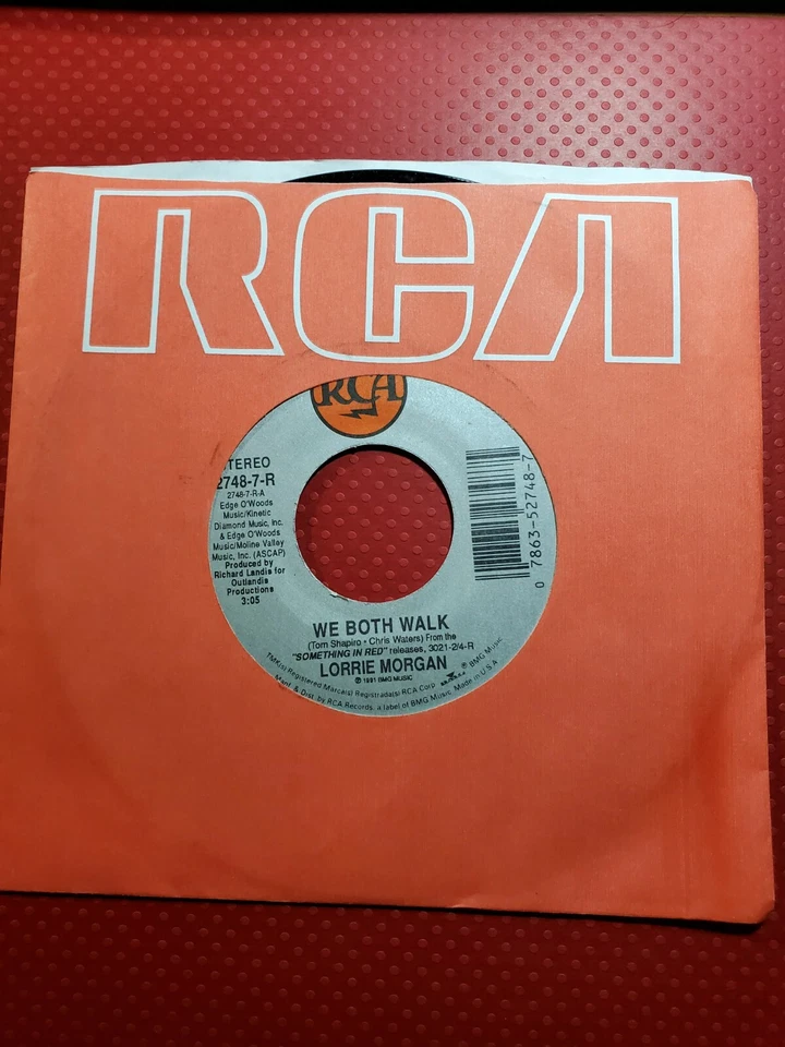 45 Lorrie Morgan - We Both Walk / Faithfully On Rca-VG++ Near Mint - Image 1 of 1