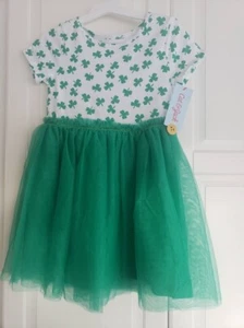 Cat & Jack Shamrock St Patrick’s Day Tulle Dress - Girls size 5T - New with tags - Picture 1 of 3