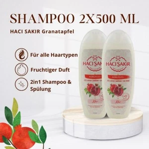 Shampoo 2x 500 ml mit Granatapfel | Haci Sakir | 2in1 für alle Haartypen - Bild 1 von 3