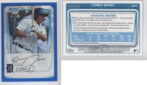 2011 Bowman Chrome Prospects Blue Refractor /250 Corey Jones #BCP43