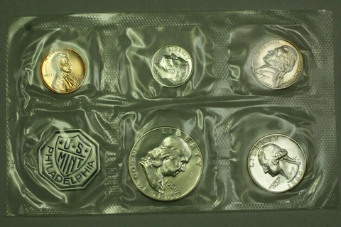 1960 US Mint 5 Coin Proof Set in OGP w/Envelope Cover