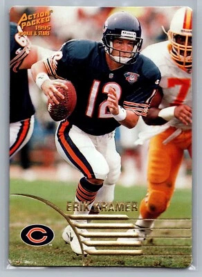 1995 PINNACLE ACTION PACKED ROOKIE & STARS # 44 Erik Kramer - Chicago Bears - Image 1 of 2