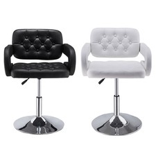 Quilted Leather Style BarBer Chair Beauty Hairdresser Salon Beauty Chair Stool