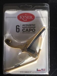 Kyser KG6GA Quick Change Capo Acoustic 6 String - Gold
