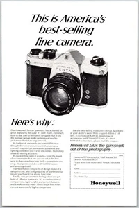 1968 Honeywell Pentax Camera Spotmatic Easy To Use Foolproof Print Ad - Picture 1 of 3