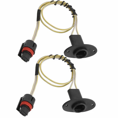 2x Rear License Plate Light Wire Harness Socket For 94-01 Dodge Ram 1500 2500 - Image 1 of 4